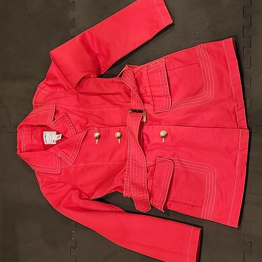 Red Trench with belt